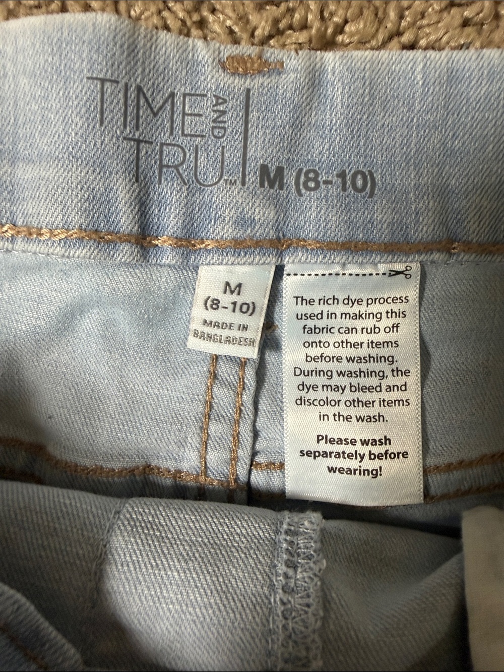 Time and Tru Light Blue Denim Cuffed Jean Shorts SKU1535 - Picture 2 of 12